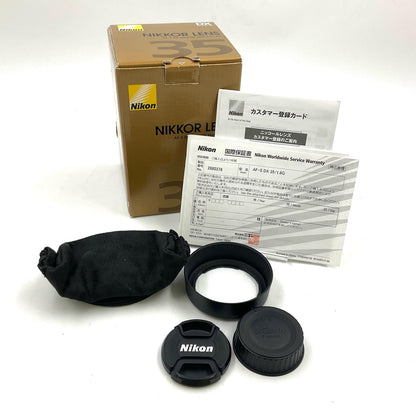 【全額返金保証】【最速発送】Nikon AF-S DX NIKKOR 35mm f/1.8G 美品 動作確認済