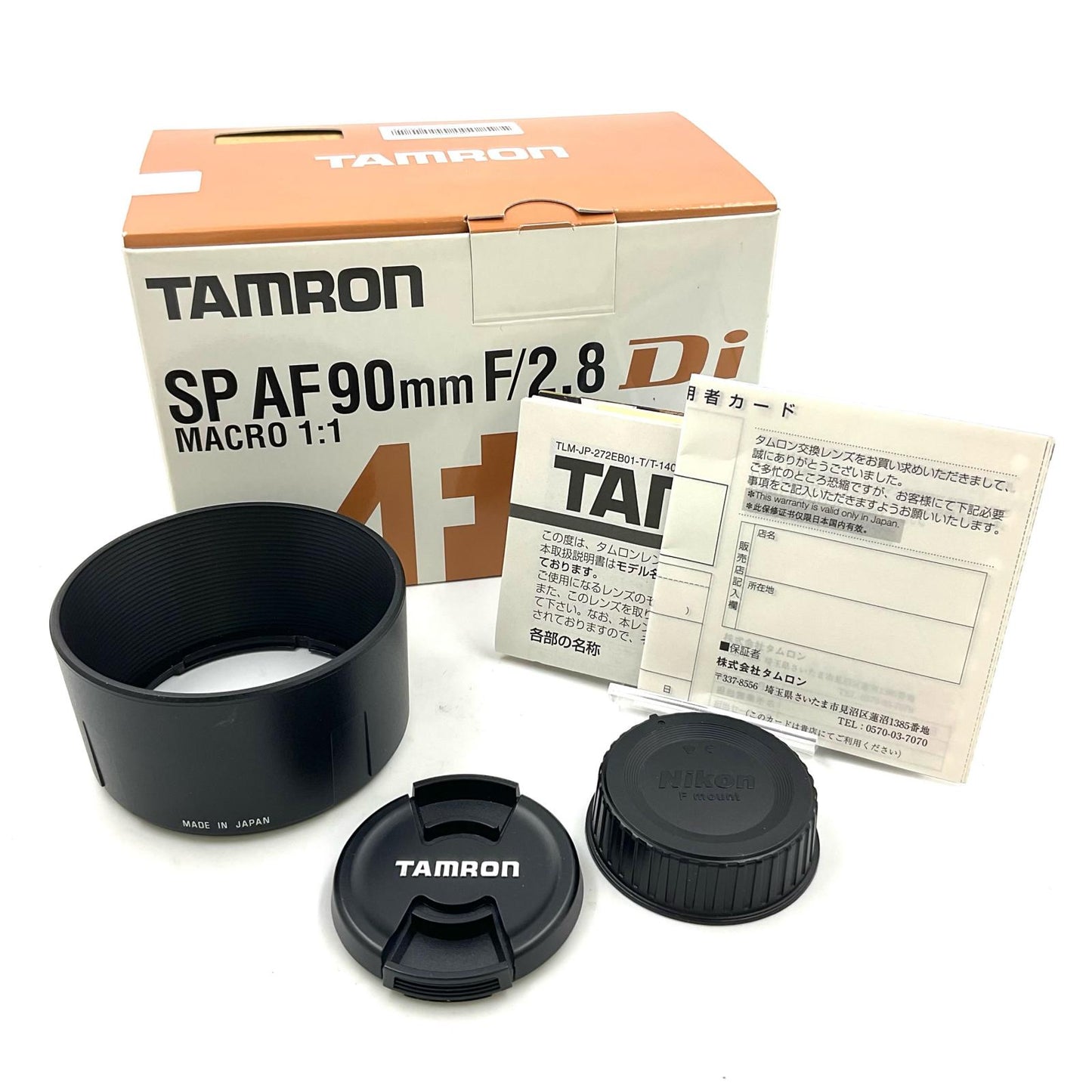【全額返金保証】【最速発送】TAMRON マクロレンズ／SP AF90mm F/2.8 Di MACRO 1:1 美品 動作確認済