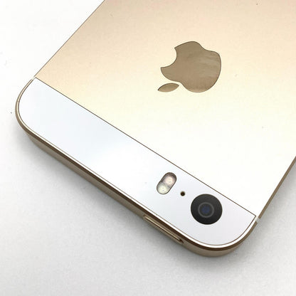 【全額返金保証】【最速発送】Apple iPhone iPhone SE 16GB ゴールド au 白ロム 動作確認済 89%