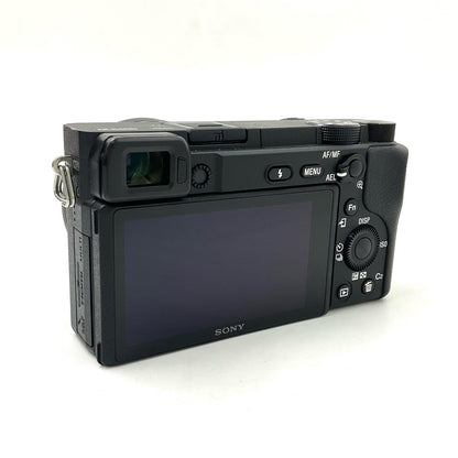 【全額返金保証】【最速発送】Sony デジタル一眼 α6400 ILCE-6400Y ダブルズームレンズキット ブラック 動作確認済