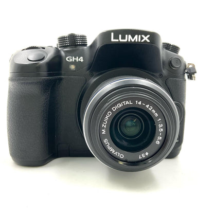 【全額返金保証】【最速発送】Panasonic デジタル一眼 LUMIX DMC-GH4H 高倍率ズームレンズキット ブラック 動作確認済