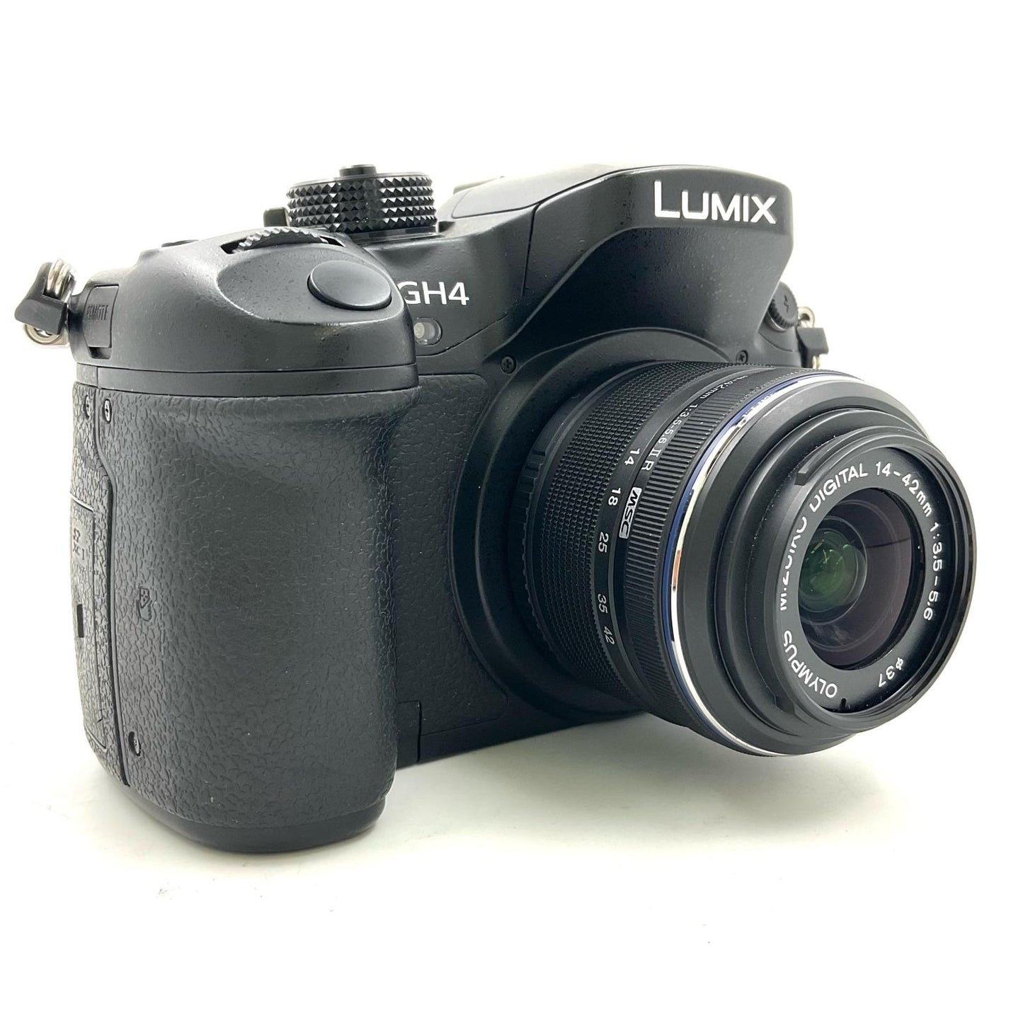 【全額返金保証】【最速発送】Panasonic デジタル一眼 LUMIX DMC-GH4H 高倍率ズームレンズキット ブラック 動作確認済