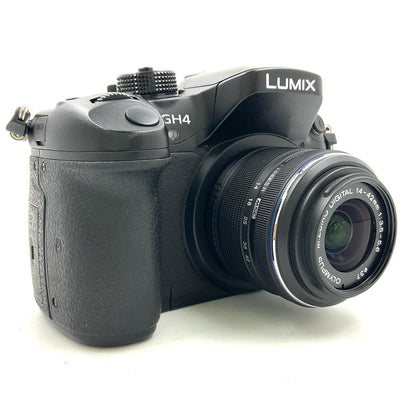 【全額返金保証】【最速発送】Panasonic デジタル一眼 LUMIX DMC-GH4H 高倍率ズームレンズキット ブラック 動作確認済