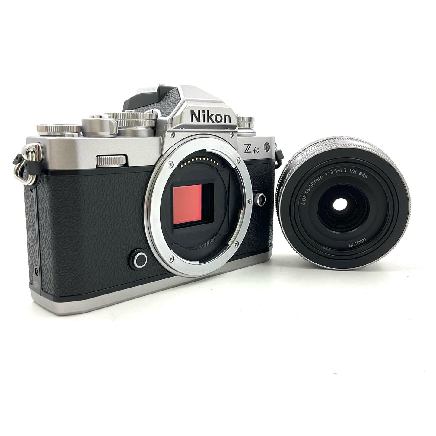 【全額返金保証】【最速発送】Nikon デジタル一眼 Z fc 16-50 VR レンズキット シルバー 美品 動作確認済