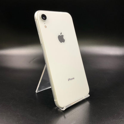【全額返金保証】【最速発送】Apple iPhone iPhone XR 64GB ホワイト SIMフリー 白ロム 動作確認済 77%