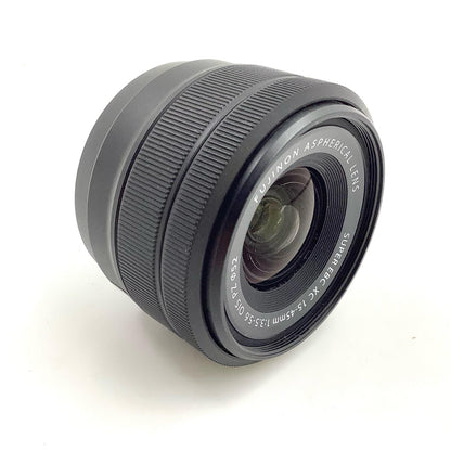 【全額返金保証】【最速発送】FUJIFILM XC15-45mmF3.5-5.6 OIS PZ [ブラック] 動作確認済