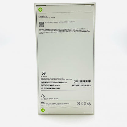 【全額返金保証】【最速発送】Apple iPhone iPhone Pro 16 Pro 512GB ブラックチタニウム SIMフリー 新品未開封 即納OK