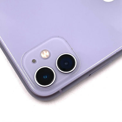 【全額返金保証】【最速発送】Apple iPhone iPhone 11 64GB パープル au SIMフリー 白ロム 動作確認済 77%