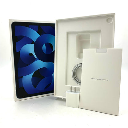 【全額返金保証】【最速発送】Apple iPad iPad Air 10.9インチ 第5世代 256GB ブルー WiFi+Cellular au 美品 動作確認済