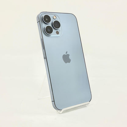 【全額返金保証】【最速発送】Apple iPhone iPhone 13 Pro Max 256GB シエラブルー docomo SIMフリー 白ロム 美品 動作確認済 85%