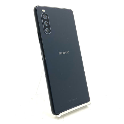 【最速発送】Sony Xperia 10 III 128GB ブラック au SOG04 白ロム【難有】
