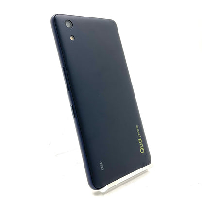 【全額返金保証】【最速発送】京セラ Qua phone QZ 32GB インディゴ au KYV44 白ロム 動作確認済