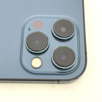 【全額返金保証】【最速発送】Apple iPhone iPhone 12 Pro Max 128GB パシフィックブルー Softbank 白ロム 動作確認済 84%