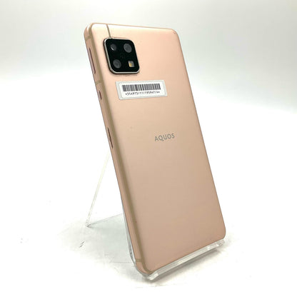 【最速発送】SHARP AQUOS sense5G 64GB ライトカッパー Softbank A004SH 白ロム【難有】