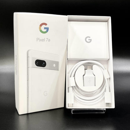 【全額返金保証】【最速発送】Google Pixel 7a 128GB Snow docomo G82U8 白ロム 動作確認済