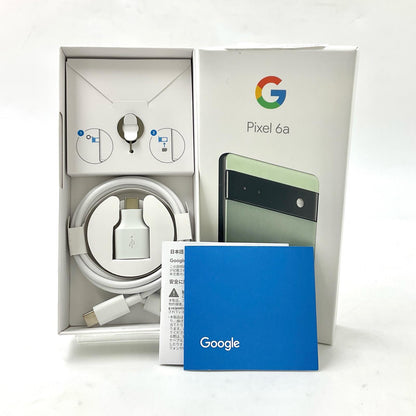 【全額返金保証】【最速発送】Google Pixel 6a 128GB Sage au GB17L 白ロム 美品 動作確認済