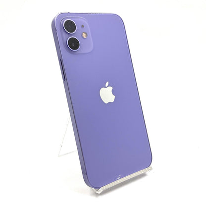 【全額返金保証】【最速発送】Apple iPhone iPhone 12 128GB パープル Softbank 白ロム 動作確認済 73%