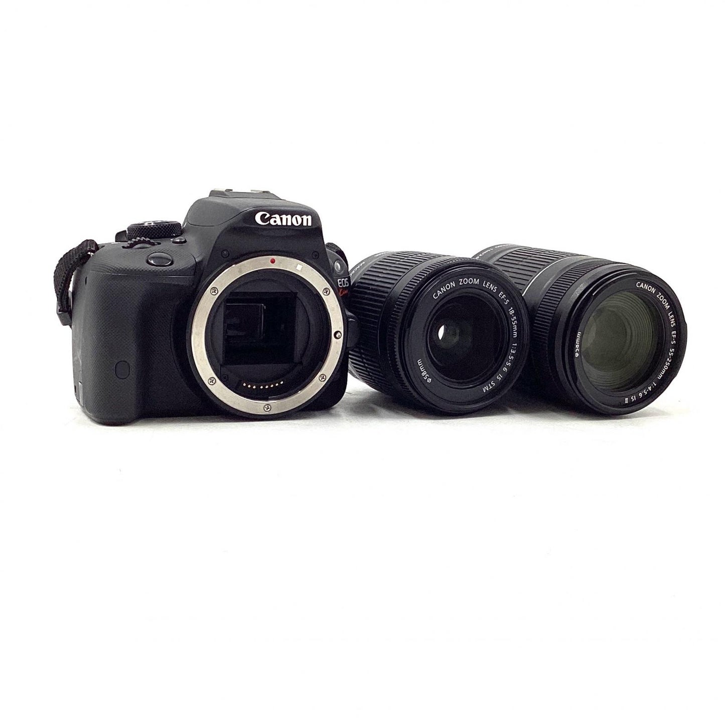 【全額返金保証】【最速発送】Canon デジタル一眼 EOS Kiss X7 ダブルズームキット ブラック 動作確認済