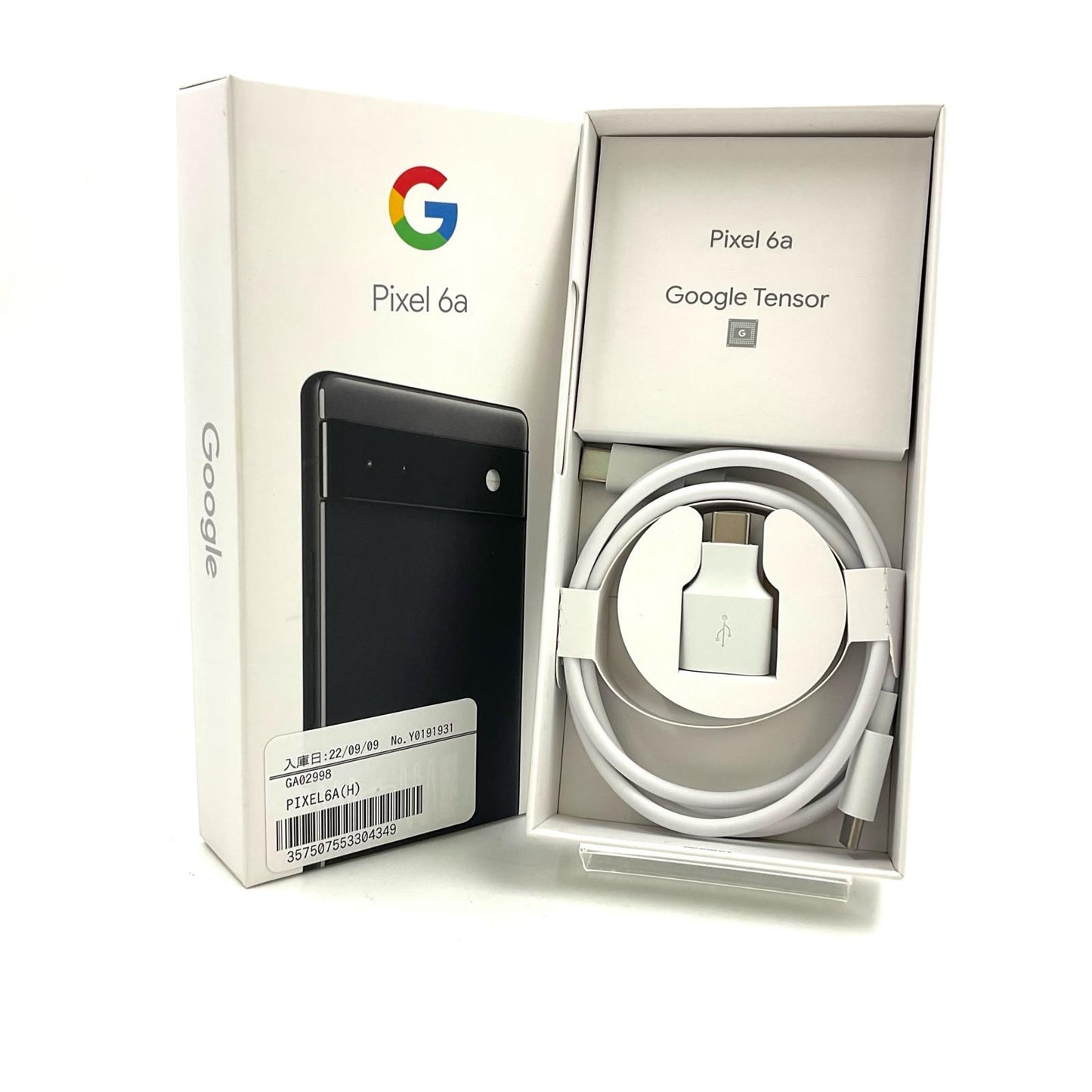 【最速発送】Google Pixel 6a 128GB Charcoal au GB17L 白ロム【難有】