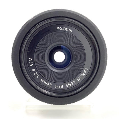 【全額返金保証】【最速発送】Canon EF-S24mm F2.8 STM 美品 動作確認済