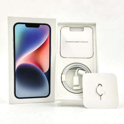 【全額返金保証】【最速発送】Apple iPhone iPhone 14 128GB シエラブルー SIMフリー 動作確認済 86%