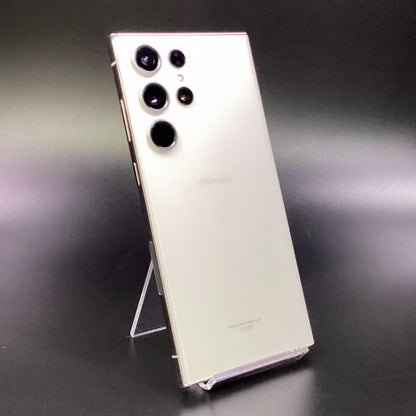 【全額返金保証】【最速発送】SAMSUNG Galaxy S23 Ultra 256GB クリーム docomo SC-52D 動作確認済