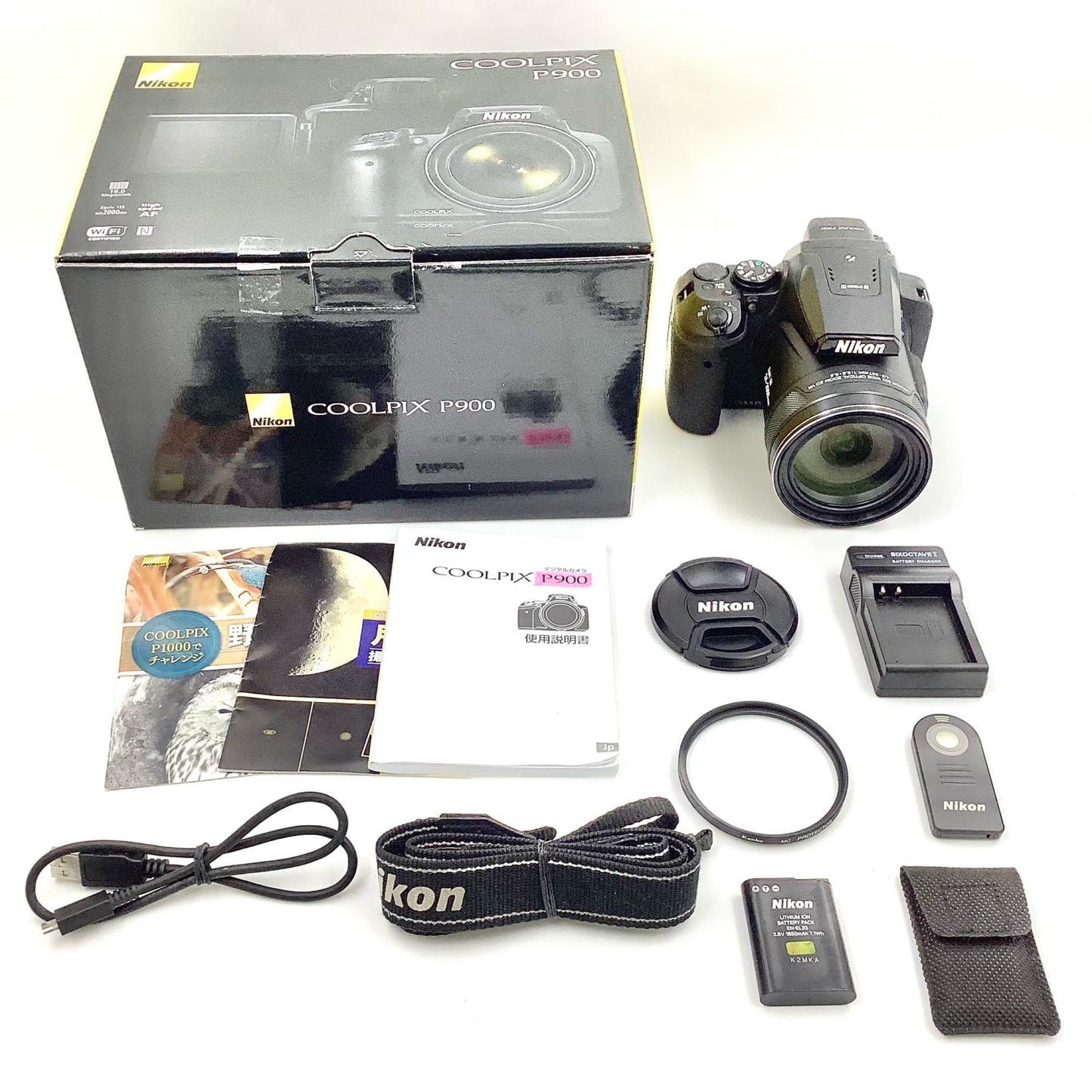 【全額返金保証】【最速発送】Nikon コンパクトデジタルカメラ COOLPIX P900 美品 動作確認済