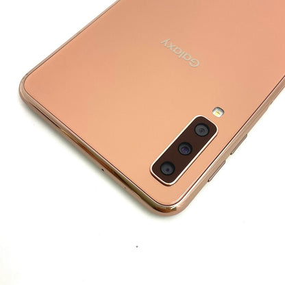 【最速発送】SAMSUNG Galaxy A7 64GB ゴールド 楽天モバイル SIMフリー SM-A750C 白ロム【難有】