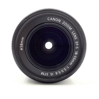【全額返金保証】【最速発送】Canon EF-S 18-55mm F3.5-5.6 IS STM 美品 動作確認済