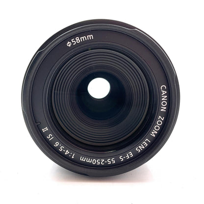 【全額返金保証】【最速発送】Canon EF-S55-250mm F4-5.6 IS II 美品 動作確認済