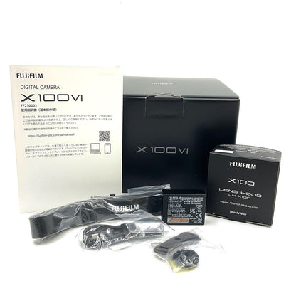 【全額返金保証】【最速発送】FUJIFILM デジタル一眼 X100VI ブラック 美品 動作確認済