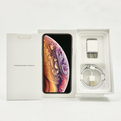 【全額返金保証】【最速発送】Apple iPhone iPhone XS 64GB ゴールド au 白ロム 動作確認済 88%