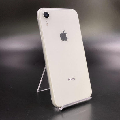 【全額返金保証】【最速発送】Apple iPhone iPhone XR 128GB ホワイト Softbank 白ロム 動作確認済 79%