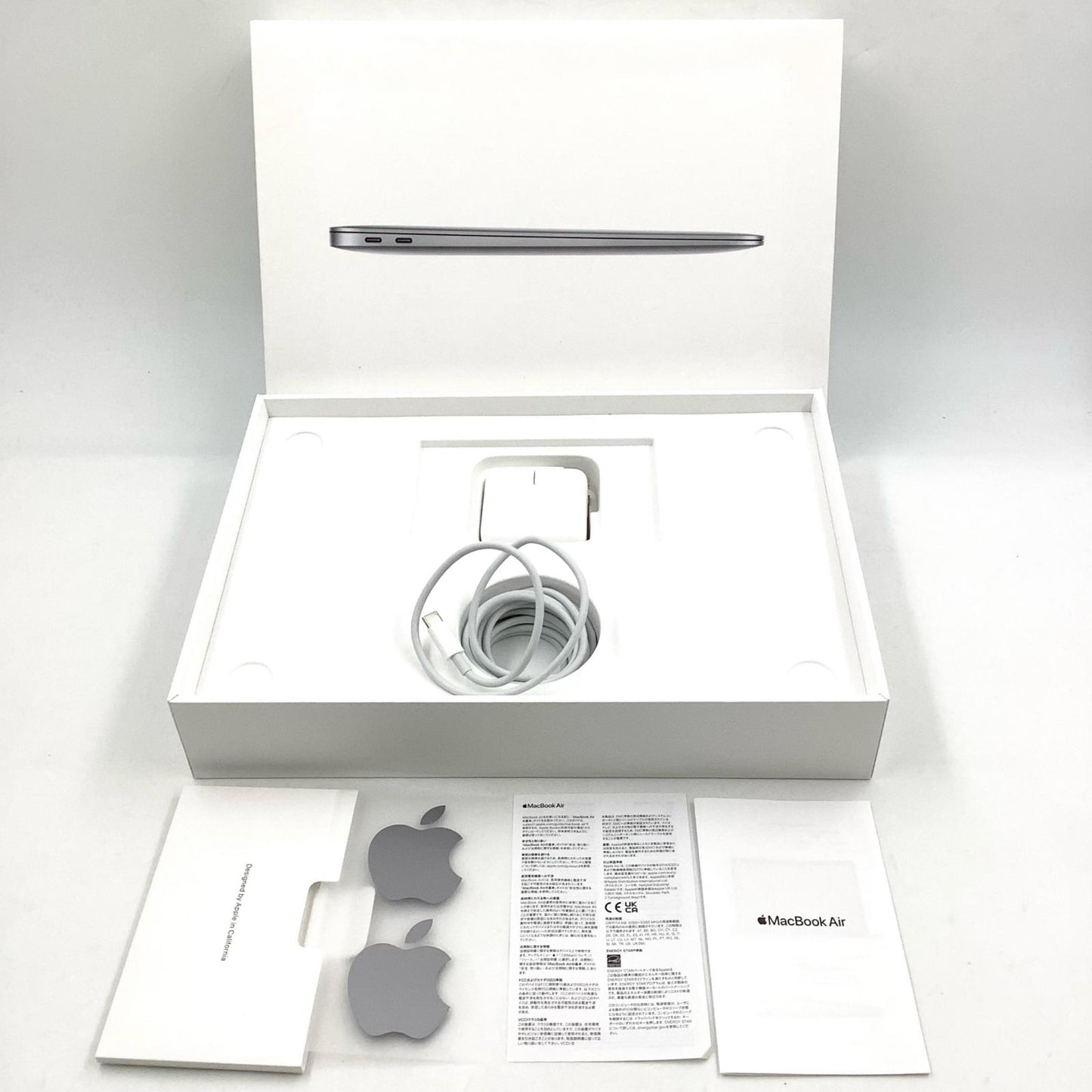 【全額返金保証】【最速発送】Apple MacBook Air 13.3インチ 2020 Apple M1 8GB SSD 256GB スペースグレイ 100% 美品 動作確認済