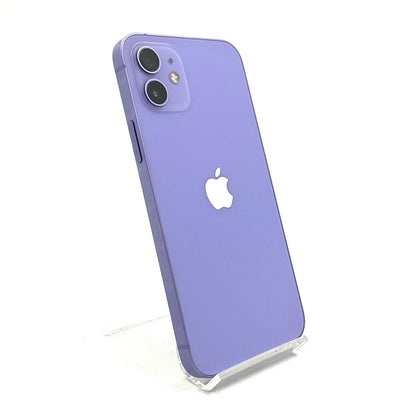 【全額返金保証】【最速発送】Apple iPhone iPhone 12 128GB パープル Softbank 白ロム 動作確認済 82%