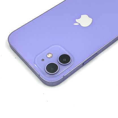 【全額返金保証】【最速発送】Apple iPhone iPhone 12 128GB パープル Softbank 白ロム 動作確認済 82%