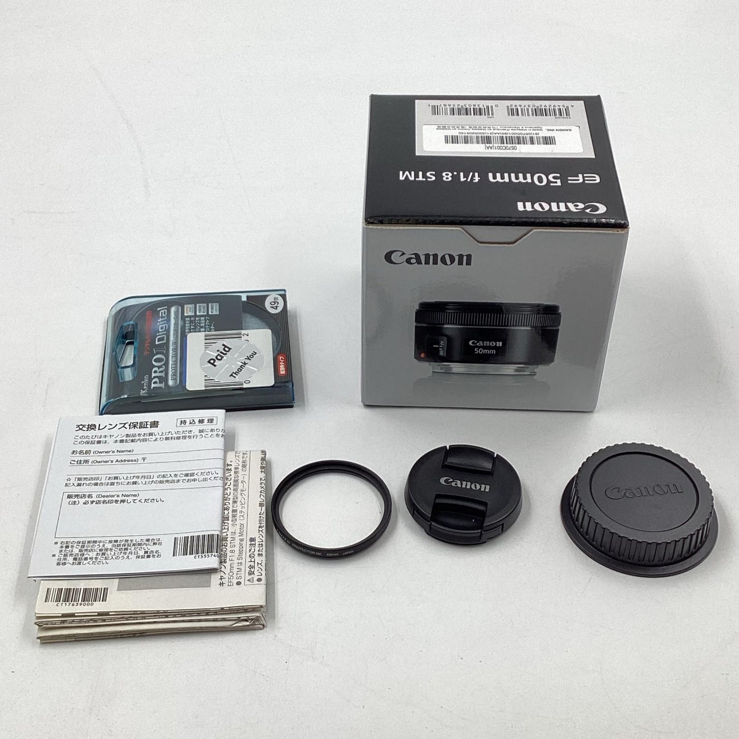 【全額返金保証】【最速発送】Canon EF50mm F1.8 STM 超美品 動作確認済