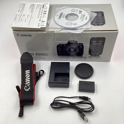 【全額返金保証】【最速発送】Canon デジタル一眼 EOS 8000D ボディ ブラック 超美品 動作確認済