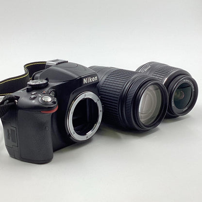 【全額返金保証】【最速発送】Nikon デジタル一眼 D5100 ダブルズームキット ブラック 動作確認済