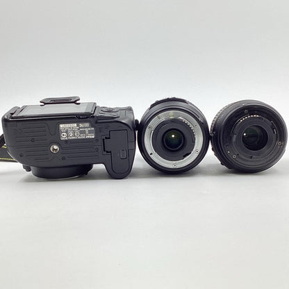 【全額返金保証】【最速発送】Nikon デジタル一眼 D5100 ダブルズームキット ブラック 動作確認済