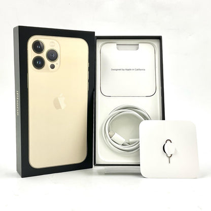 【全額返金保証】【最速発送】Apple iPhone iPhone 13 Pro Max 256GB ゴールド SIMフリー 動作確認済 81%