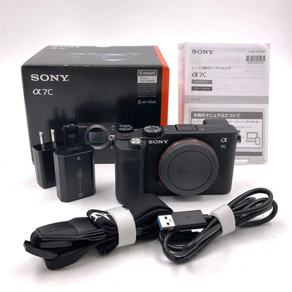 【全額返金保証】【最速発送】Sony デジタル一眼 α7C ILCE-7C ボディ [ブラック] 美品 動作確認済