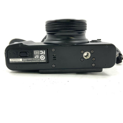 【全額返金保証】【最速発送】FUJIFILM コンパクトデジタルカメラ X10 ブラック 動作確認済