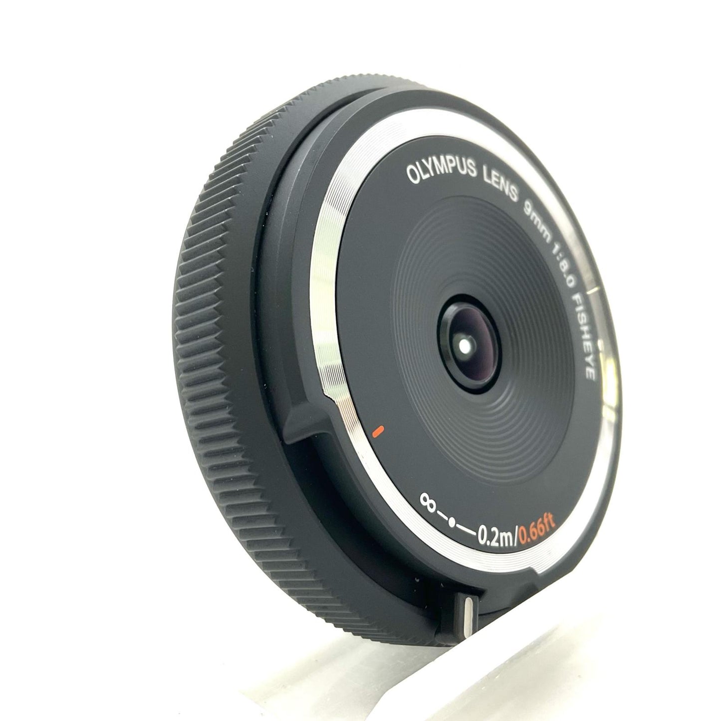 【全額返金保証】【最速発送】OLYMPUS フィッシュアイボディーキャップレンズ BCL-0980 [ブラック] 動作確認済