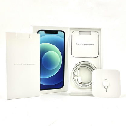 【全額返金保証】【最速発送】Apple iPhone iPhone 12 128GB ブルー Softbank SIMフリー 白ロム 動作確認済 77%