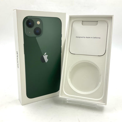 【全額返金保証】【最速発送】Apple iPhone iPhone 13 128GB グリーン au 白ロム 動作確認済 90%