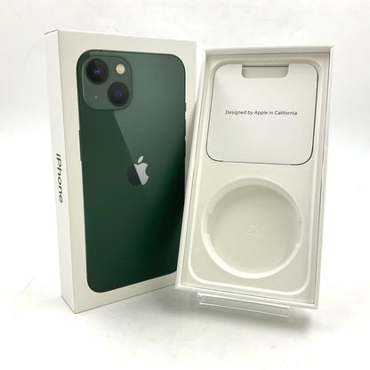 【全額返金保証】【最速発送】Apple iPhone iPhone 13 128GB グリーン au 白ロム 動作確認済 88%