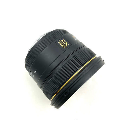 【全額返金保証】【最速発送】SIGMA 50mm F1.4 EX DG HSM (キヤノン用) 動作確認済