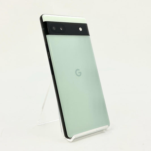 【全額返金保証】【最速発送】Google Pixel Pixel　6a 128GB Sage Softbank SIMフリー GB17L 白ロム 超美品 動作確認済