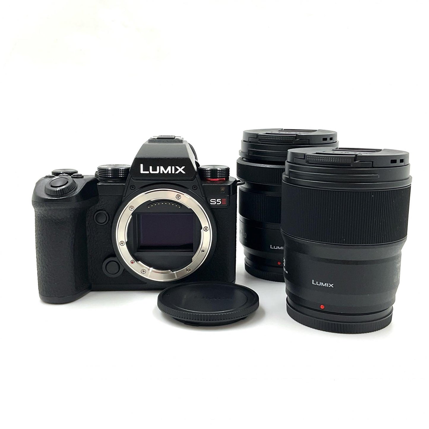 【全額返金保証】【最速発送】Panasonic デジタル一眼 LUMIX DC-S5M2W ダブルレンズキット ブラック 超美品 動作確認済